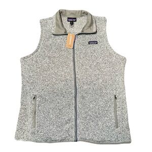 Patagonia Better Sweater Fleece Vest Women's XL Birch White - NWOT